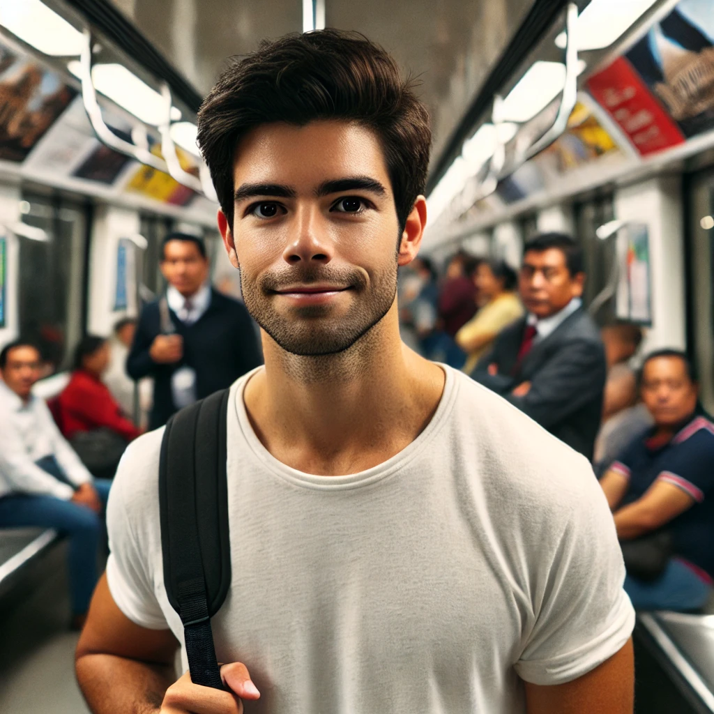 Colombiano en el Metro